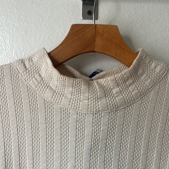 Free People Mock Neck Back Tie Long Sleeve Top - Medium - Picture 5 of 8